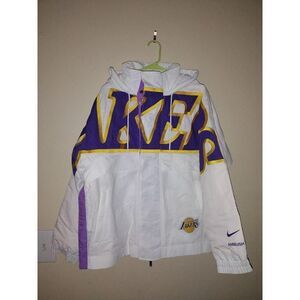 Nike Lakers X Ambush White and Purple Puffer Jacket